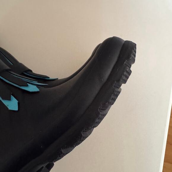 Hunter Dark Blue Original Fringe Wellie Boots Limited Edition Size 5 - Picture 8 of 8